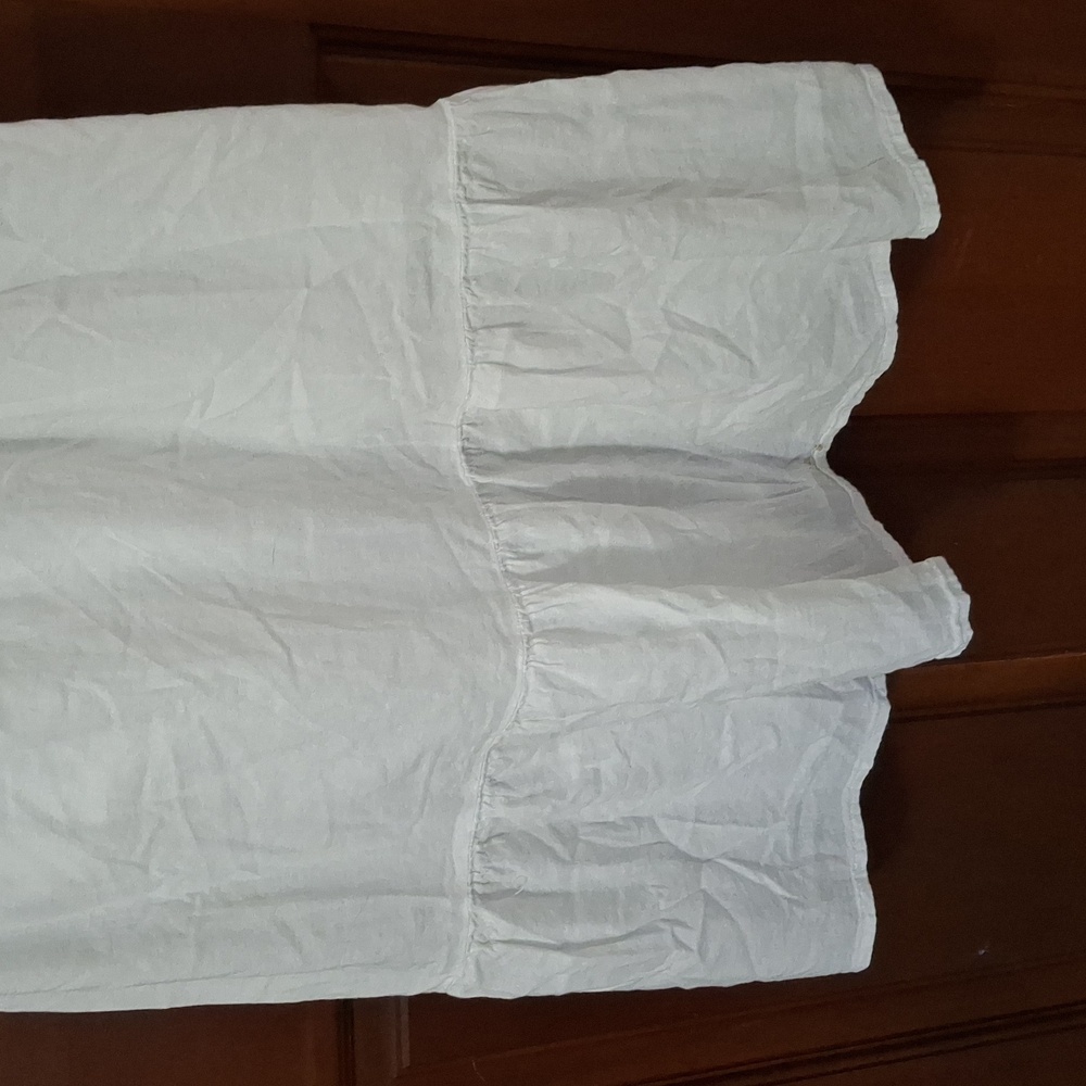 Old Navy White Eyelet Sleeveless Midi Dress Size Sm. Cotton Blend Spring Summer - Picture 2 of 6